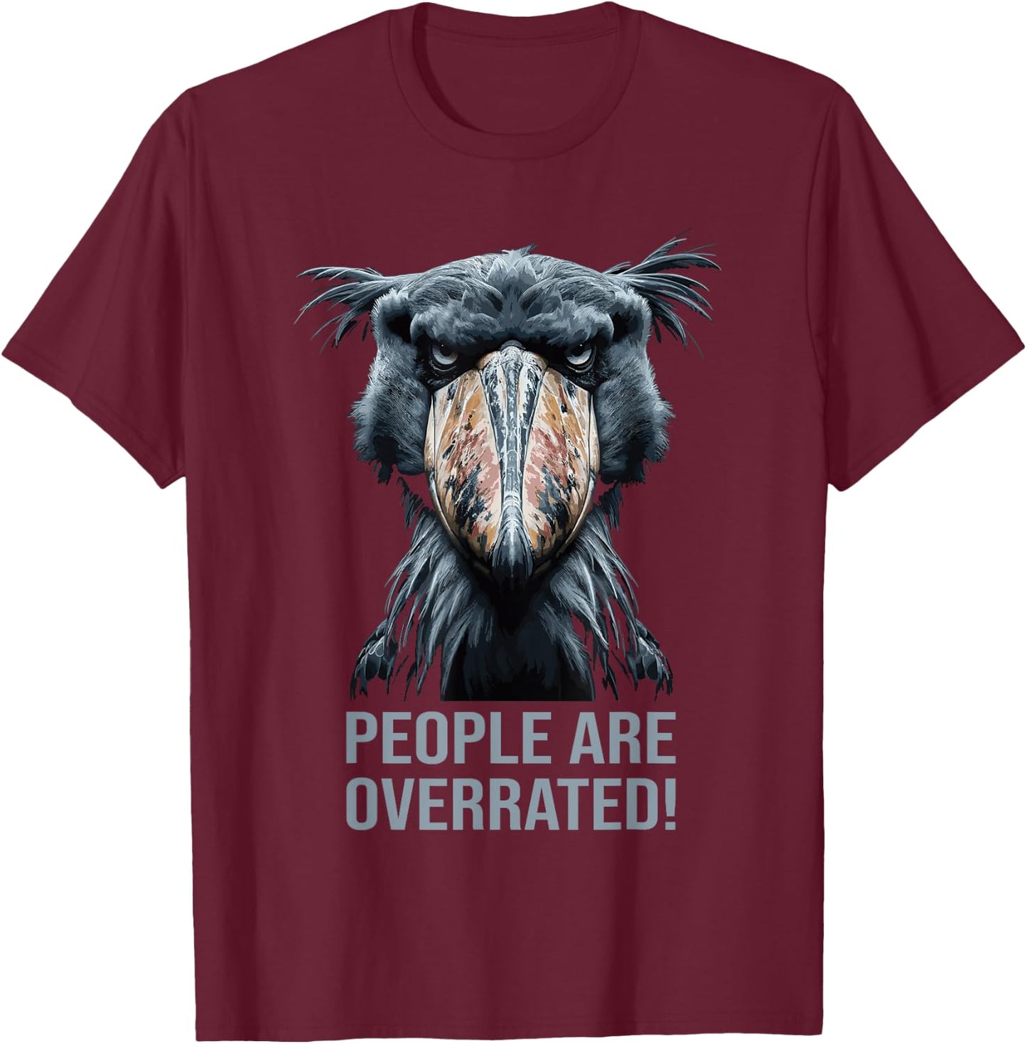 Shoebill Storks T-Shirt - T-Shirt | Maroon