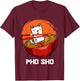 Pho Sho Pun Vietnamese Noodle Soup Bowl Kawaii Animated Cat Men Women Girls Kids T-Shirt - T-Shirt | Maroon