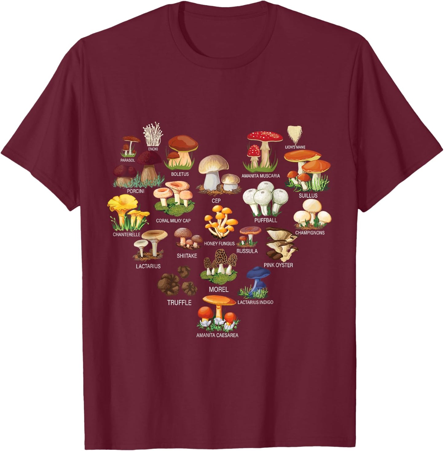 Mushroom Mycology Fungi Foraging Mushrooms Whisperer Fungus T-Shirt - T-Shirt | Maroon