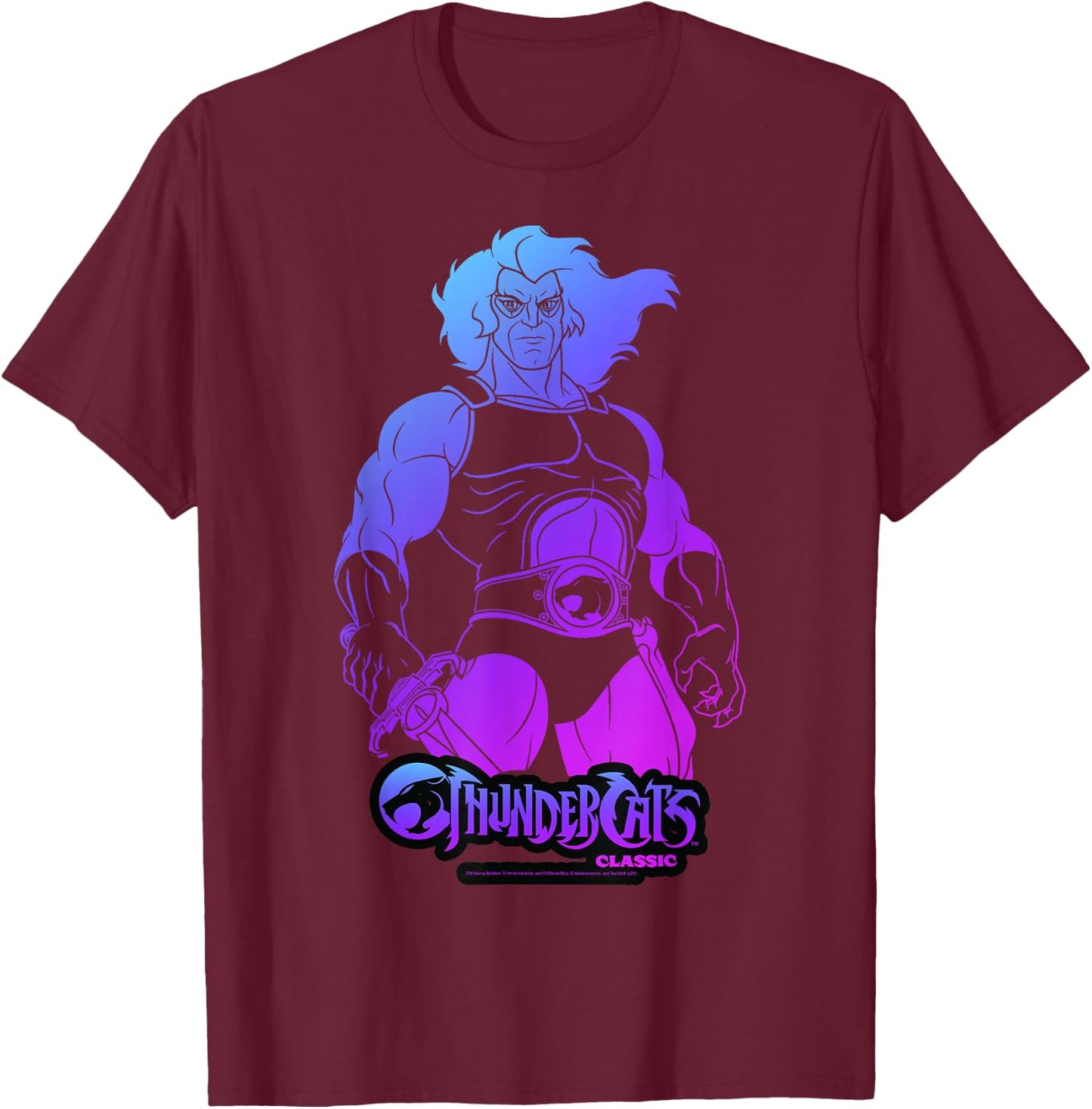ThunderCats Lion-O Gradient Portrait T-Shirt - T-Shirt | Maroon