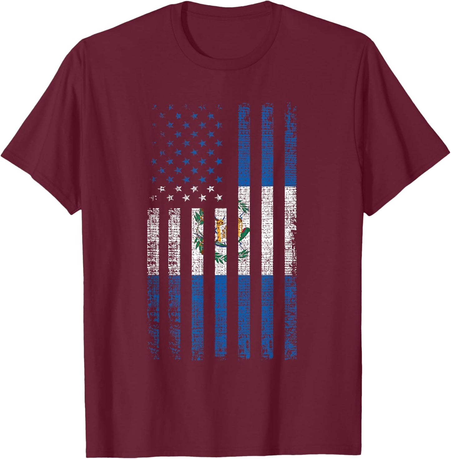Guatemala USA - Pride Guatemala American Flag Kids Men T-Shirt - T-Shirt | Maroon