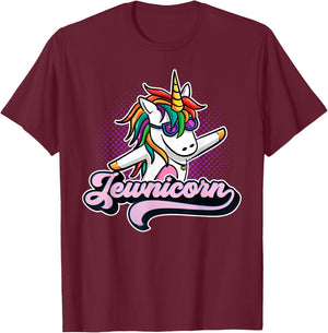 Jewnicorn Funny Jewish Unicorn T-Shirt - T-Shirt | Maroon