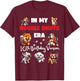 10th Birthday in My Double Digits Era Boy Girl Kid Dog Lover T-Shirt - T-Shirt | Maroon