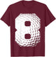 Kids 8th Birthday Boy Golf Player Golf 8 Years Old T-Shirt - T-Shirt | Maroon