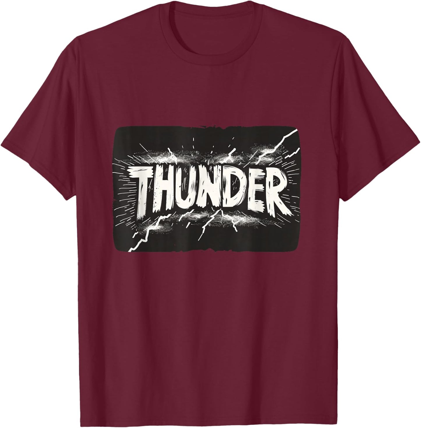 Thunder with lightning Outfit for Boys and Girls T-Shirt - T-Shirt | Maroon