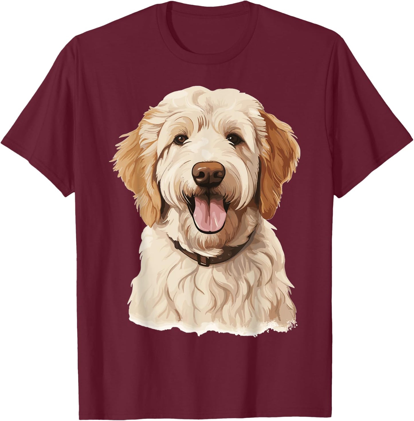 Goldendoodle Dog Breed Pet Cute Graphic Women Kids T-Shirt - T-Shirt | Maroon