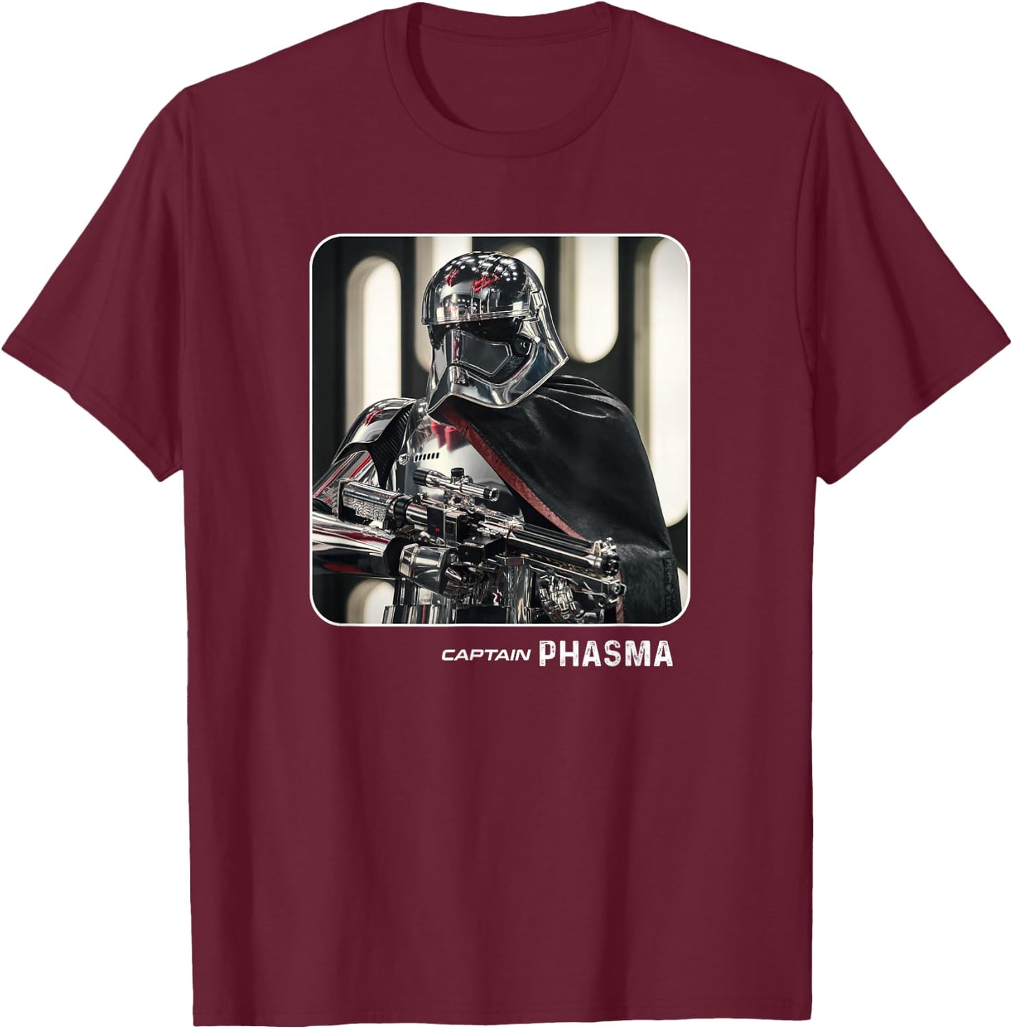 Star Wars The Force Awakens Captain Phasma T-Shirt - T-Shirt | Maroon