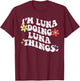 Retro Groovy Im LUNA Doing LUNA Things Funny Mother's Day T-Shirt - T-Shirt | Maroon