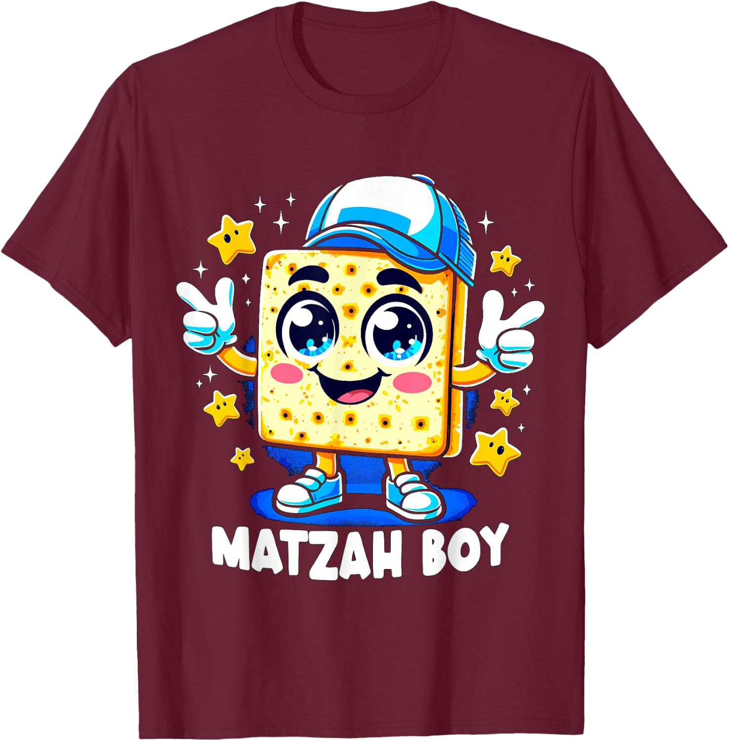 Matzah Boy Pessach Passover Jewish Egypt Boy T-Shirt - T-Shirt | Maroon