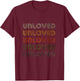 Love Heart Unloved Grunge Vintage Style Black Unloved T-Shirt - T-Shirt | Maroon