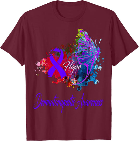 Dermatomyositis Awareness T-Shirt - T-Shirt | Maroon
