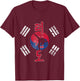 Korea Flag Martial Art Athlete Taekwondo T-Shirt - T-Shirt | Maroon