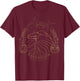 Harry Potter Ravenclaw Line Art Logo T-Shirt - T-Shirt | Maroon