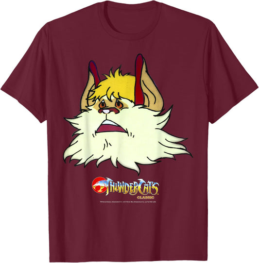 Thundercats Classic Snarf Big Face T-Shirt - T-Shirt | Maroon