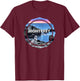 Monterey California Ocean Sunset Seagull Coastal Souvenir T-Shirt - T-Shirt | Maroon