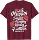 Cool She Is Clothed In Strength And Dignity Gift T-Shirt - T-Shirt | Maroon