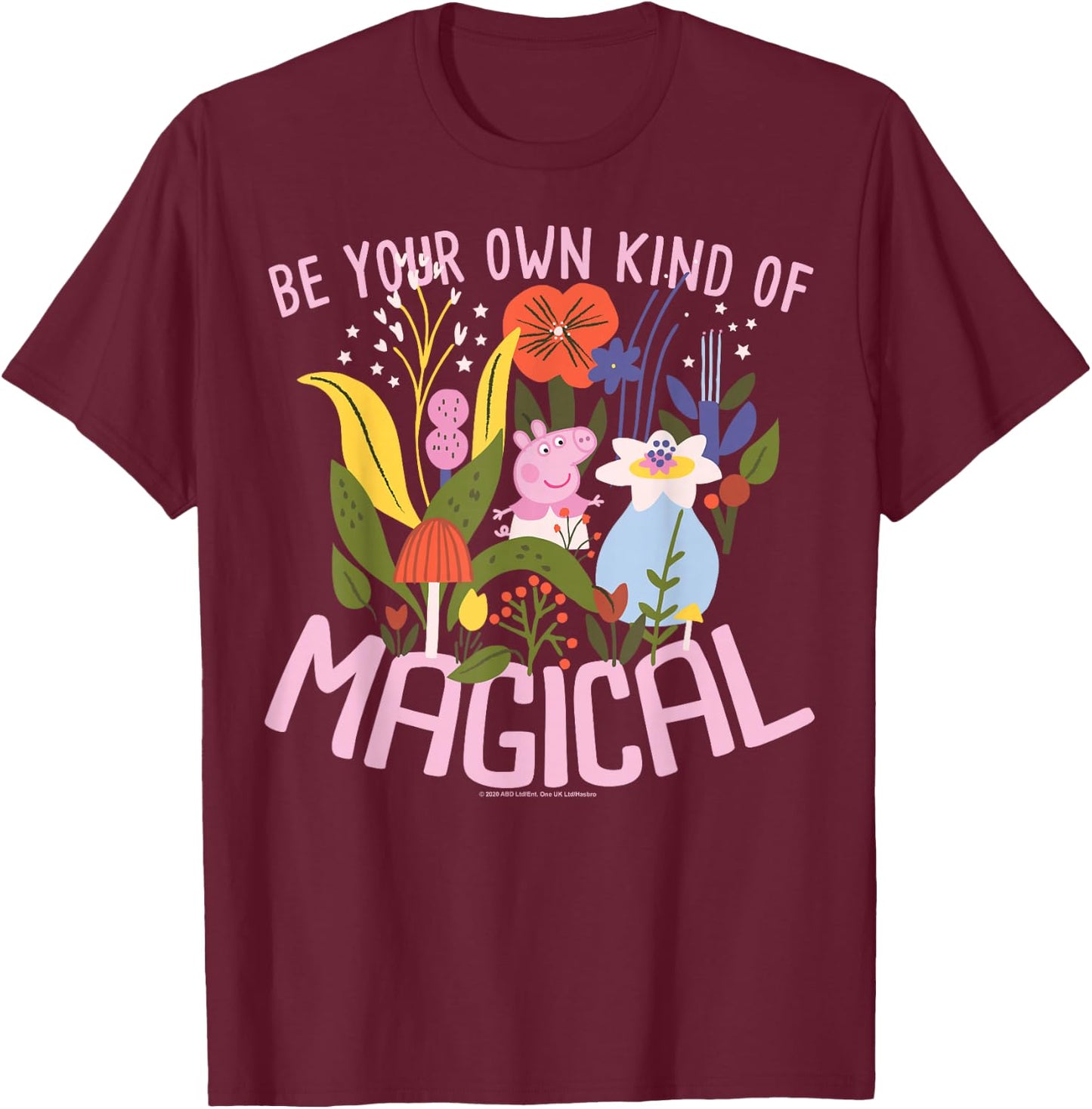 Peppa Pig Magical Forest T-Shirt - T-Shirt | Maroon