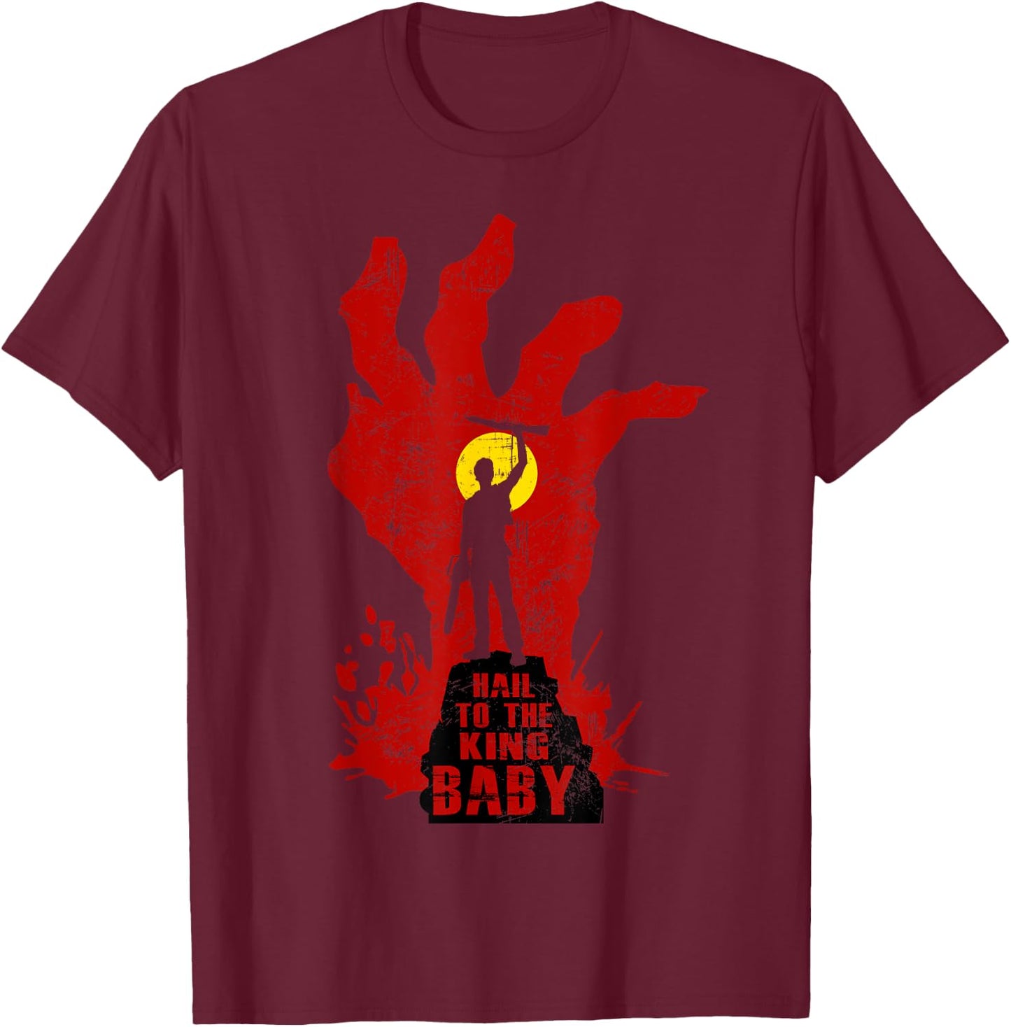 Hails To Graphic Halloween Funny Outfits Horror Movies Kings T-Shirt - T-Shirt | Maroon