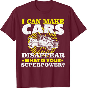 Tow Truck Driver Breakdown Lorry - Thin Yellow Line Trucker T-Shirt - T-Shirt | Maroon