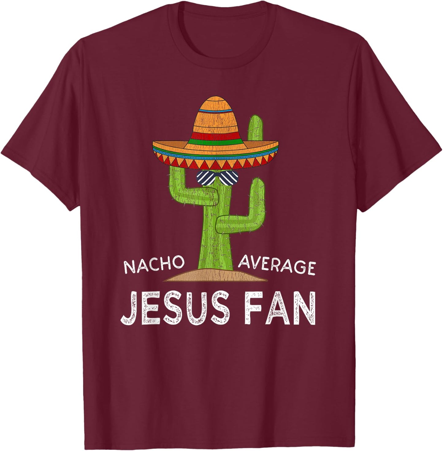 Fun Hilarious Religious Saying | Funny Jesus Fan T-Shirt - T-Shirt | Maroon