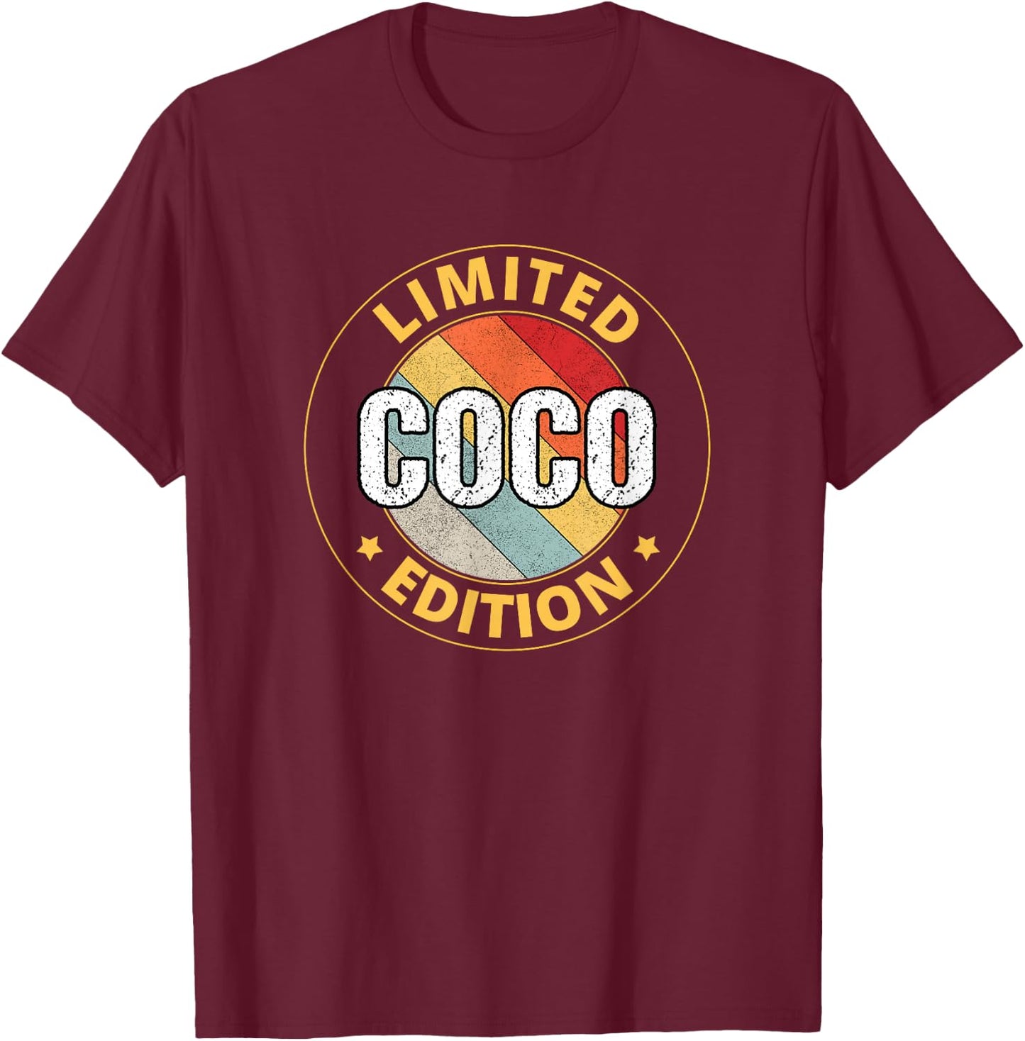 Coco Name T-Shirt - T-Shirt | Maroon