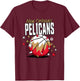 NBA New Orleans Pelicans Basketball Doodle Stars T-Shirt - T-Shirt | Maroon