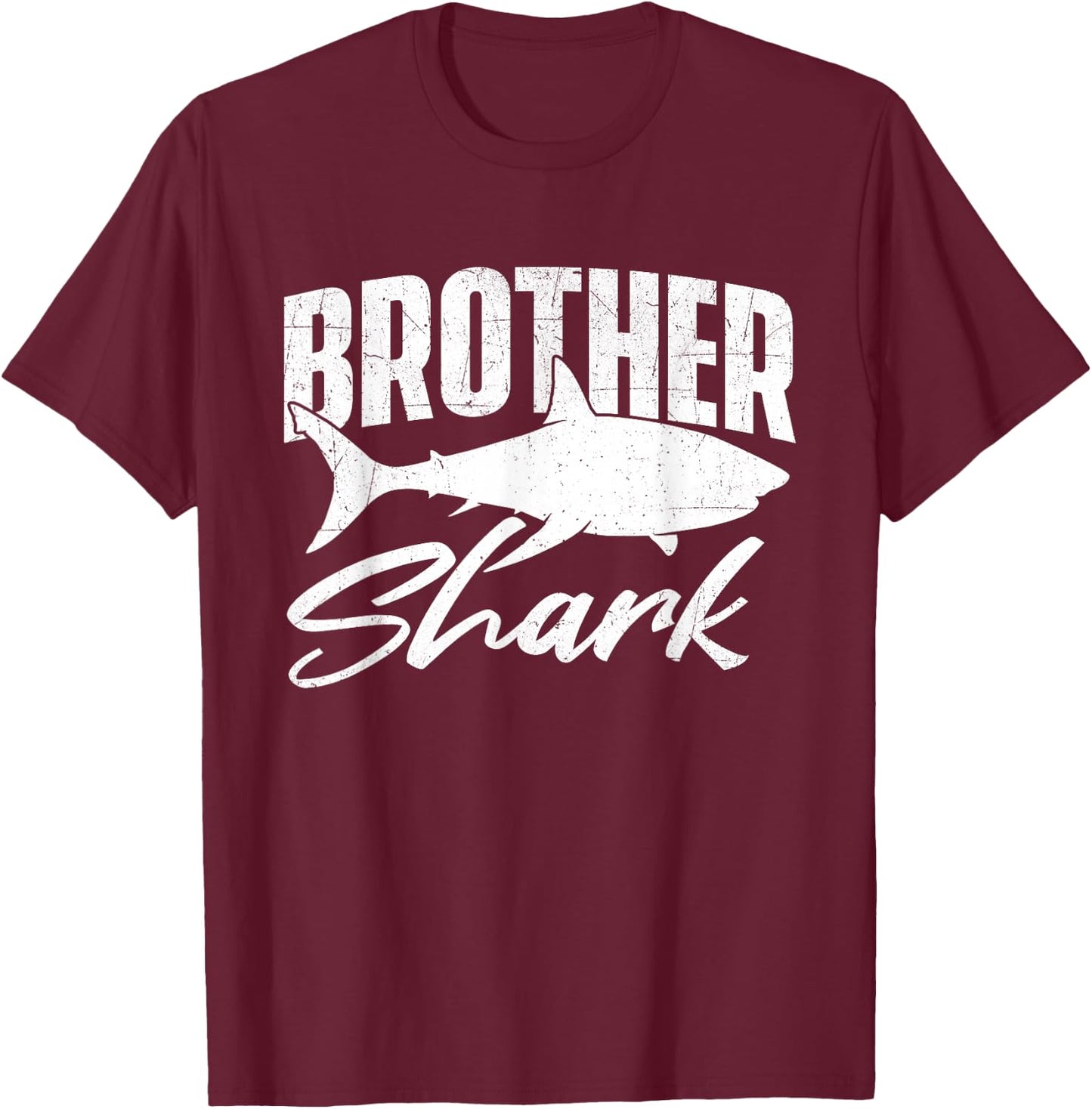 Brother Shark - Marine Biologist Wildlife Animal Ocean Lover T-Shirt - T-Shirt | Maroon