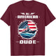 USA Perfect Dude Merch Perfect Dude Shirt All American Dude T-Shirt - T-Shirt | Maroon