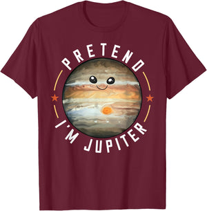 Jupiter Planet Ring Solar System T-Shirt - T-Shirt | Maroon
