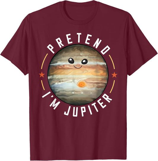 Jupiter Planet Ring Solar System T-Shirt - T-Shirt | Maroon