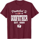 Promoted To Godfather Est 2025 Funny First Time Fathers Day T-Shirt - T-Shirt | Maroon