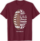 Philippians 4:13 Christian Football Funny Bible Verse Gift T-Shirt - T-Shirt | Maroon