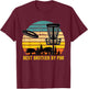 Vintage Disc Golf Brother - Best Brother By Par Disk Golf T-Shirt - T-Shirt | Maroon