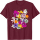 Flowers of Norway Word Art - Norwegian Pride T-Shirt - T-Shirt | Maroon