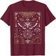 Luna Moth Moon Phases Witchy Dark Academia Aesthetic T-Shirt - T-Shirt | Maroon