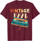 Vintage 1991 Music Cassette 34th Birthday Gifts 34 Years Old T-Shirt - T-Shirt | Maroon