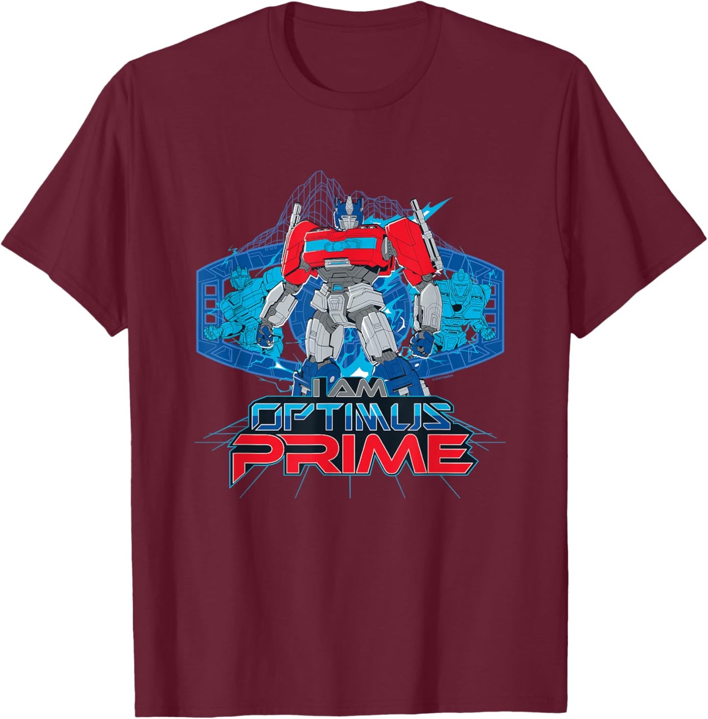 Transformers One I Am Optimus Prime Epic Portrait T-Shirt - T-Shirt | Maroon