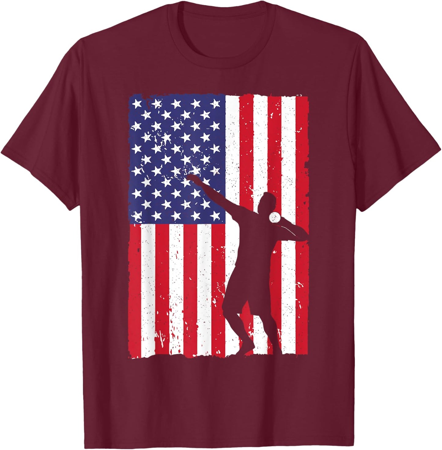Cool Shot Put Design Women Track And Field Shot Put T-Shirt - T-Shirt | Maroon