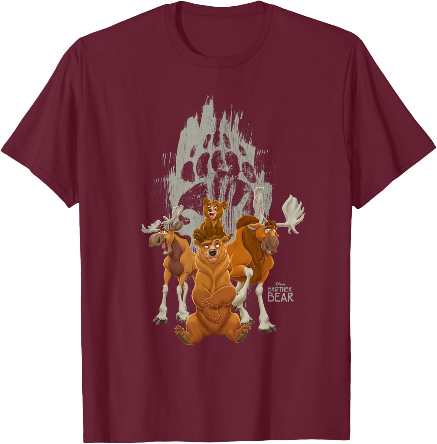 Disney Brother Bear Characters T-Shirt - T-Shirt | Maroon