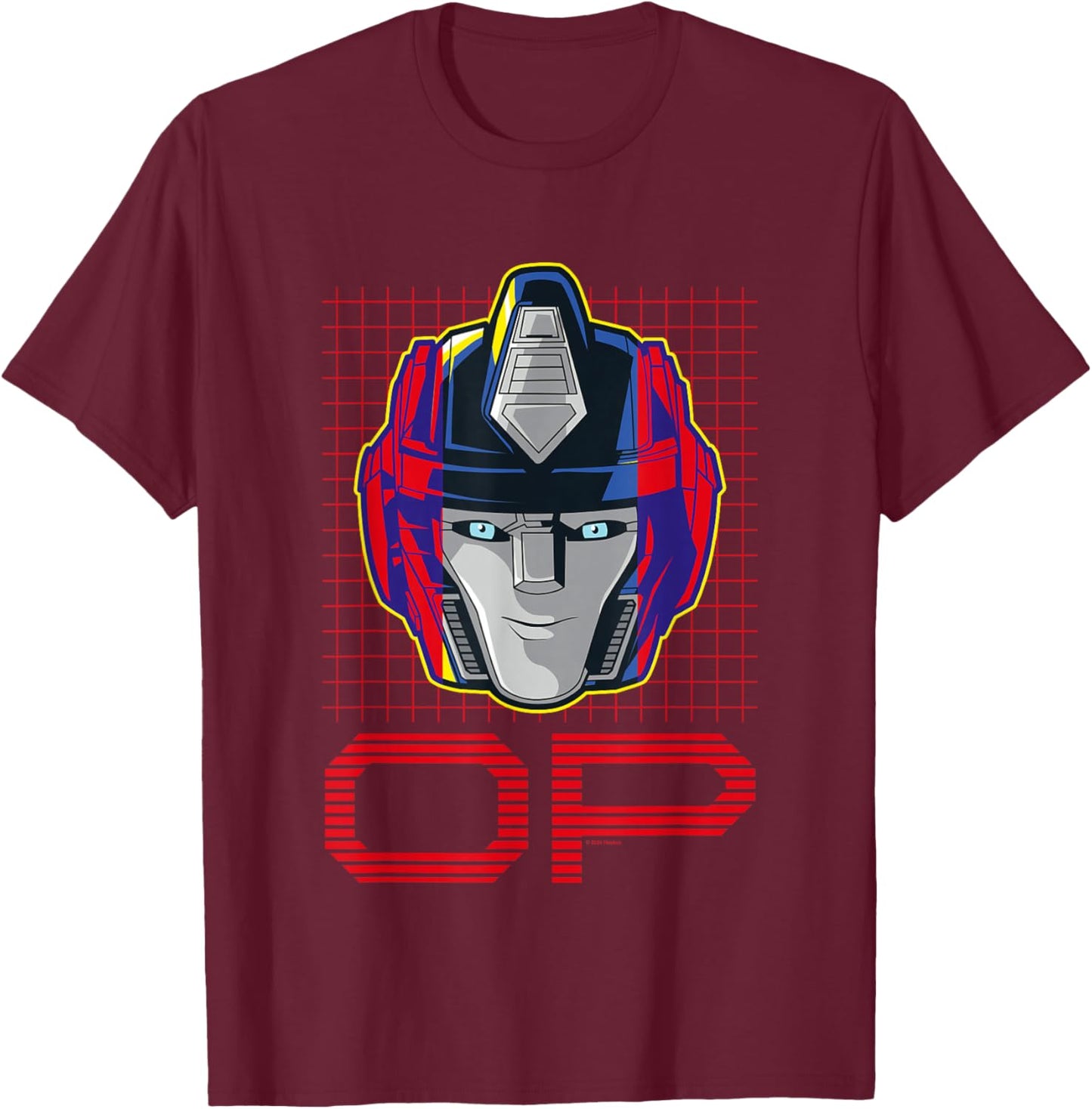Transformers One Orion Pax Optimus Prime Face Poster T-Shirt - T-Shirt | Maroon