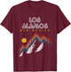 Los Alamos New Mexico - USA Ski 1980s Retro T-Shirt - T-Shirt | Maroon