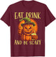 Halloween Beer Drinker Trick Or Treat Spooky Alcoholic T-Shirt - T-Shirt | Maroon