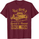 Hot Rod Oldschool Racing Car T-Shirt - T-Shirt | Maroon