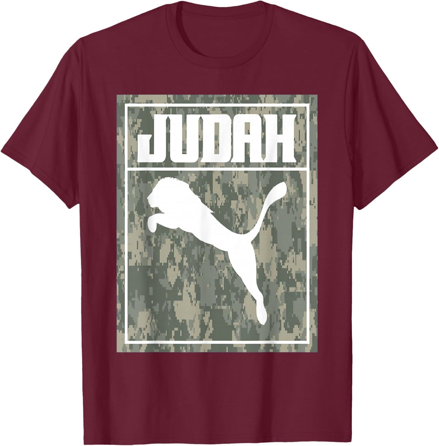 Hebrew Israelite Lion of Judah T-Shirt - T-Shirt | Maroon
