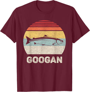 Retro Googan Fish Shirt Fishing Vintage T-Shirt - T-Shirt | Maroon