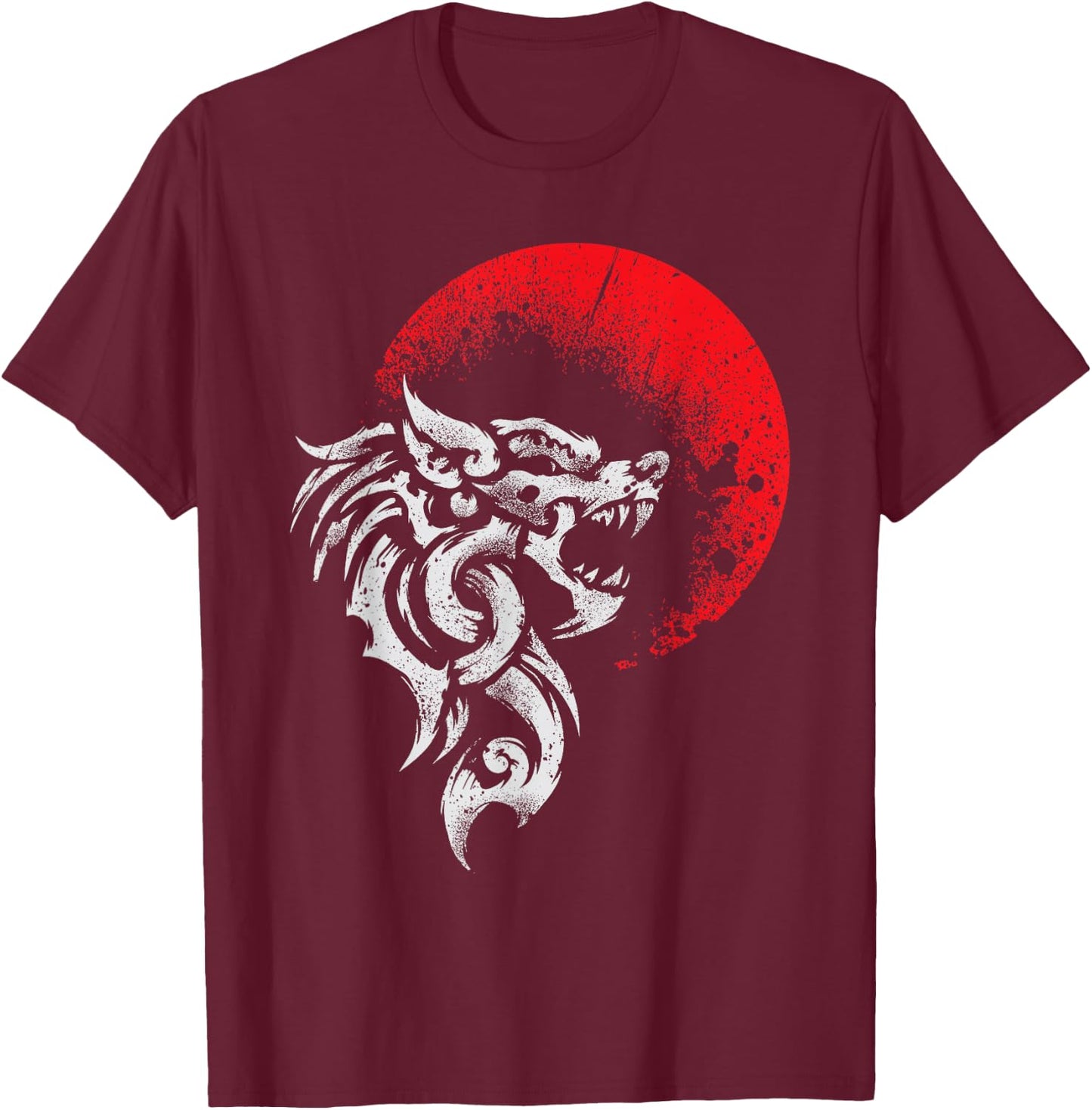 Viking Fenrir - Monstrous Wolf Norse Mythology - Ragnarok T-Shirt - T-Shirt | Maroon