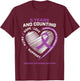 5 Years Cancer Free Gifts Women Hodgkin's Lymphoma Survivor T-Shirt - T-Shirt | Maroon