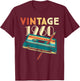65 Years Old Gifts Vintage 1960 Music Cassette 65th Birthday T-Shirt - T-Shirt | Maroon