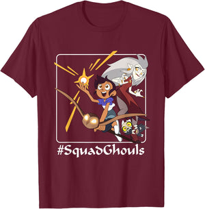 Disney Channel The Owl House #SquadGhouls Small T-Shirt - T-Shirt | Maroon