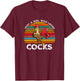 Just A Girl Who Loves Cocks - Funny Rooster Gifts T-Shirt - T-Shirt | Maroon